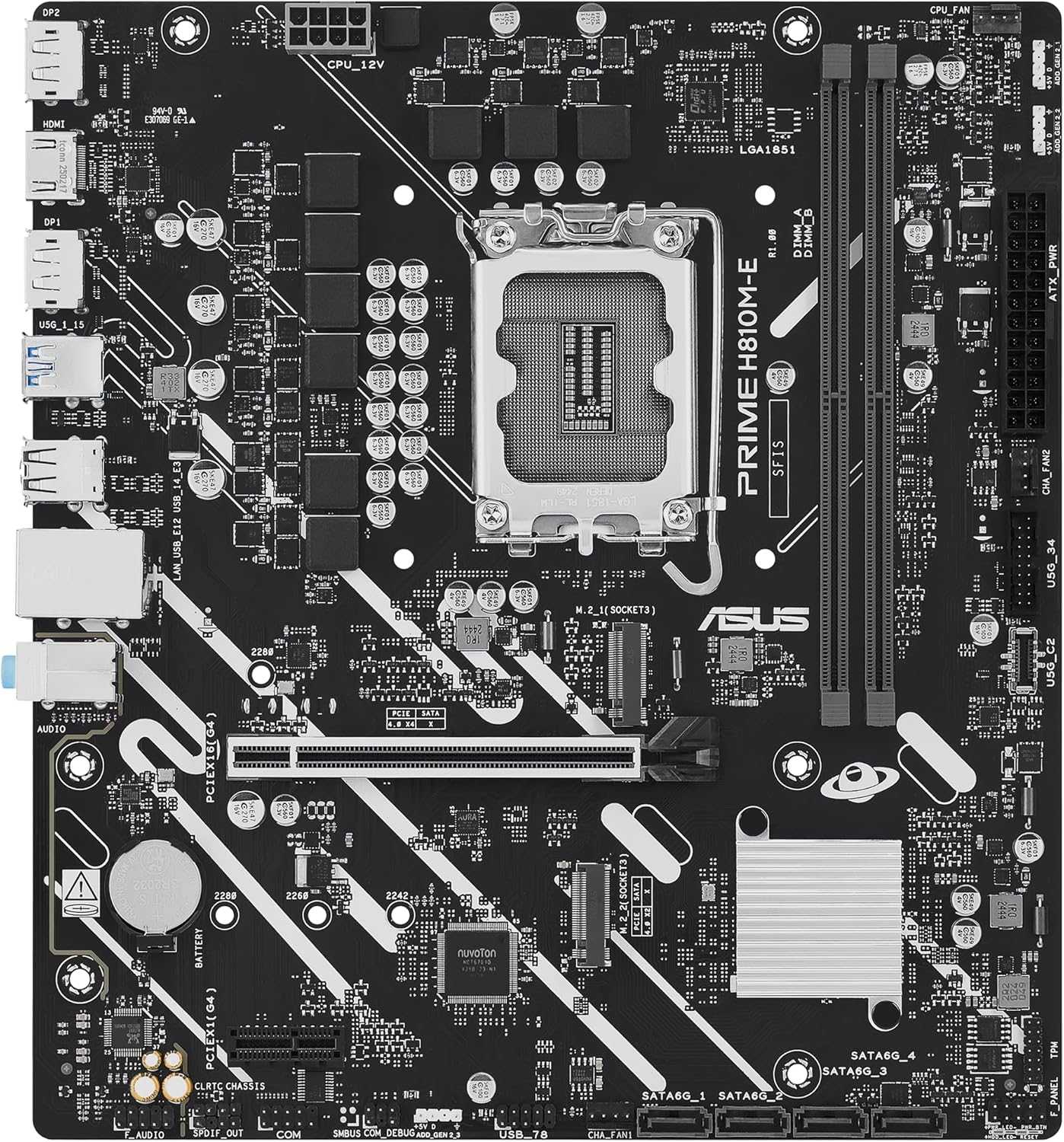 ASUS PRIME H810M-E-CSM H810 LGA1851 max.128GB DDR5 micro-ATX