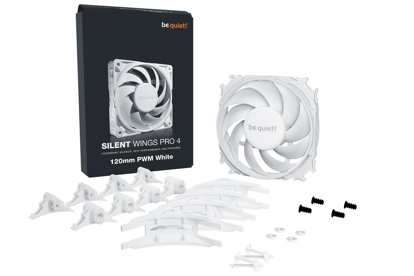 be quiet! BL118 Silent Wings Pro 4 120mm PWM White
