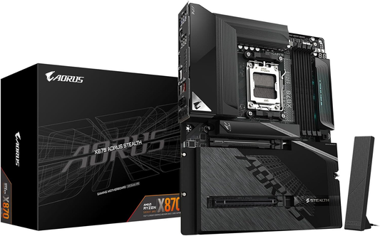 Gigabyte X870 AORUS STEALTH AMD X870 AM5 Max256GB DDR5 ATX