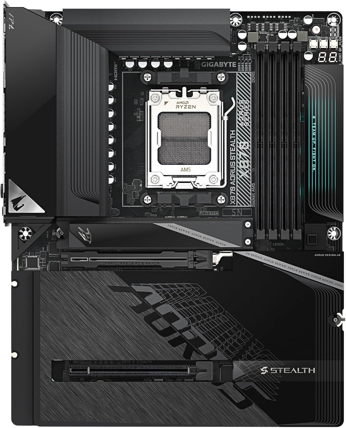 Gigabyte X870 AORUS STEALTH AMD X870 AM5 Max256GB DDR5 ATX