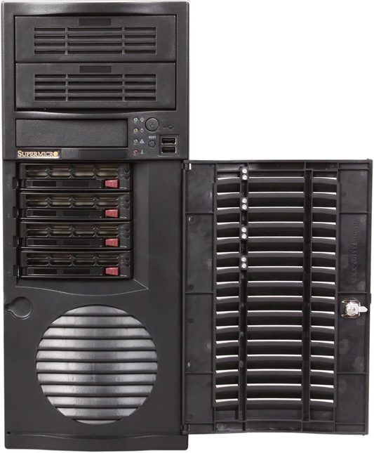 Supermicro CSE-733TQ-668B Mid-Tower 4x3.5 SAS SATA HS E-ATX ATX Micro ATX