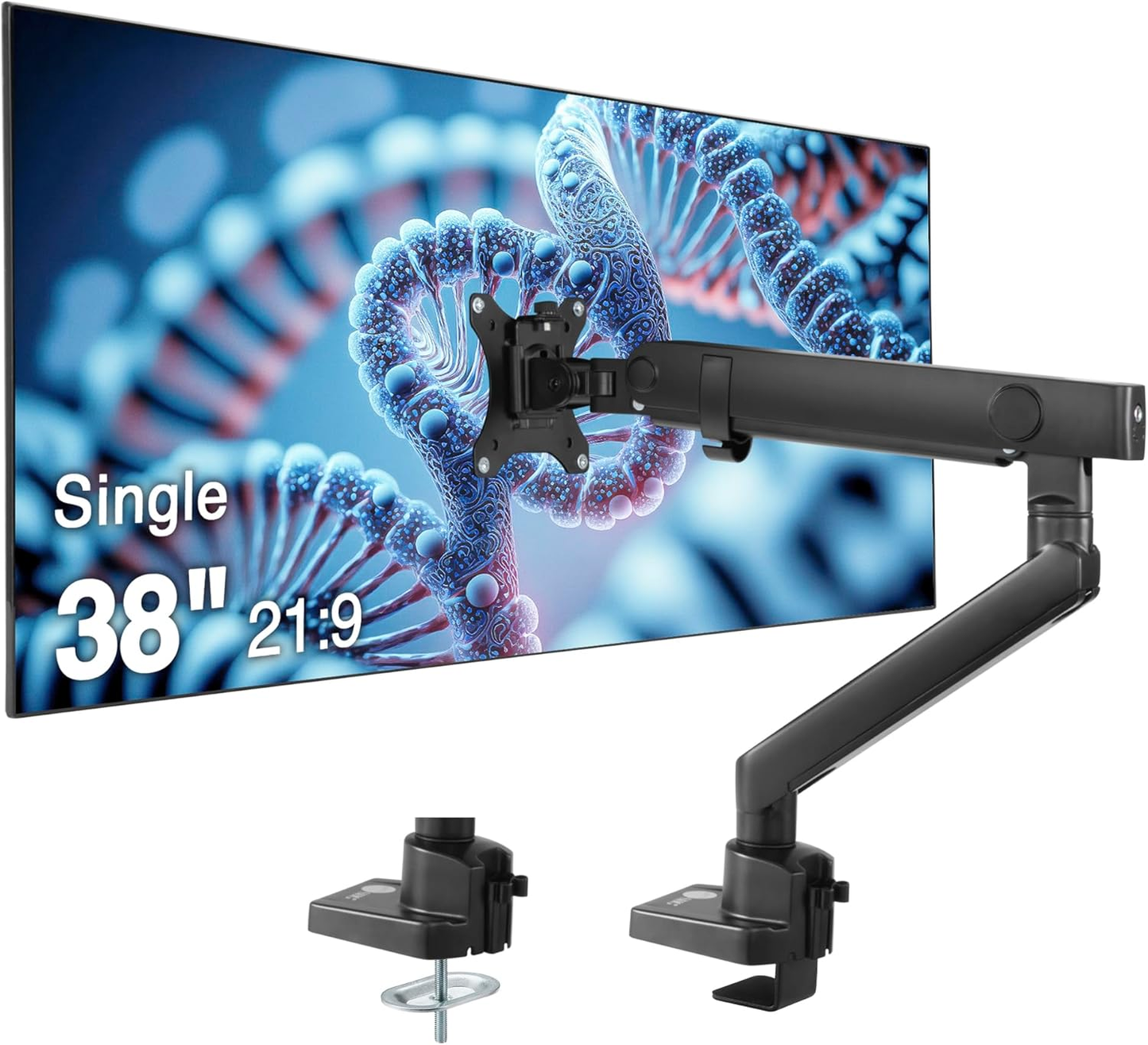 SIIG CE-MT2T12-S1 Aluminum Mechanical Spring Slim Monitor Arm Single