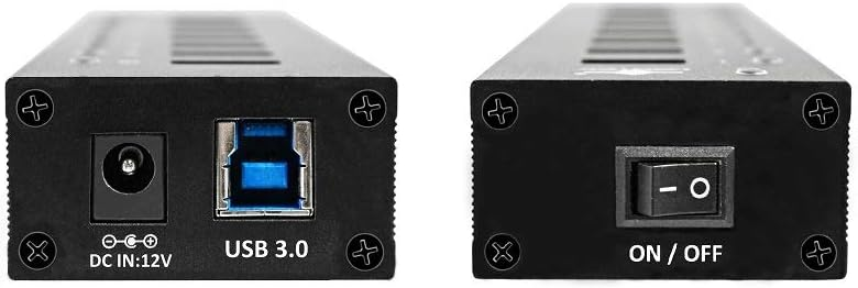 Vantec UGT-AH110U3-BK 10-Port USB 3.0 Aluminum ALL Data charging Hub