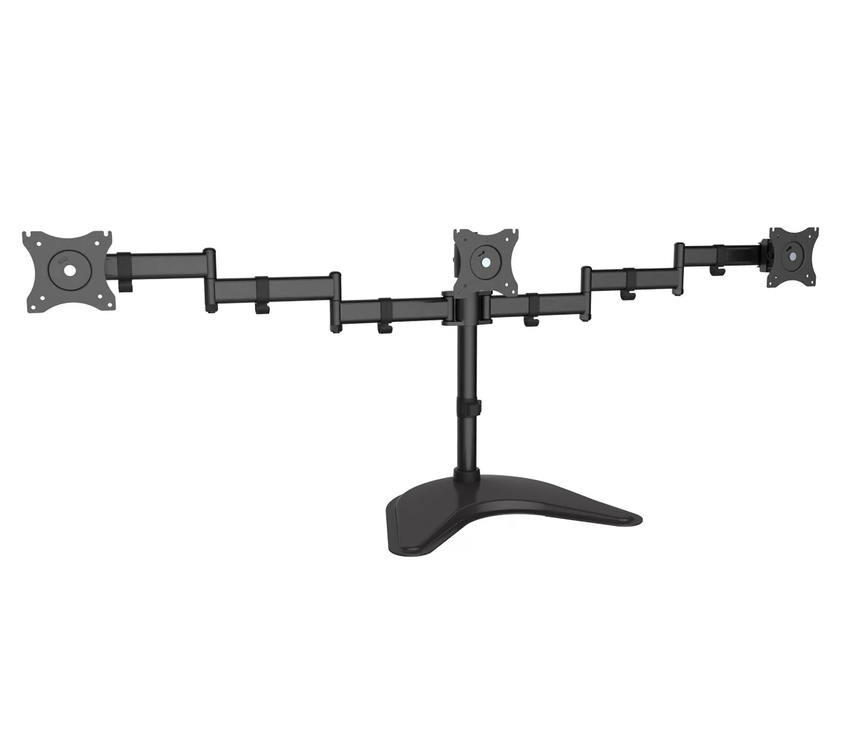 SIIG CE-MT1V12-S1 Articulated Freestanding Triple Monitor Desk Stand 13-27