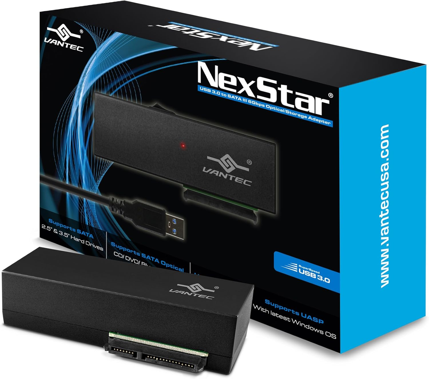 Vantec CB-ST00U3 NexStar USB3.0 To SATA 6Gbps Optical Storage Adapter