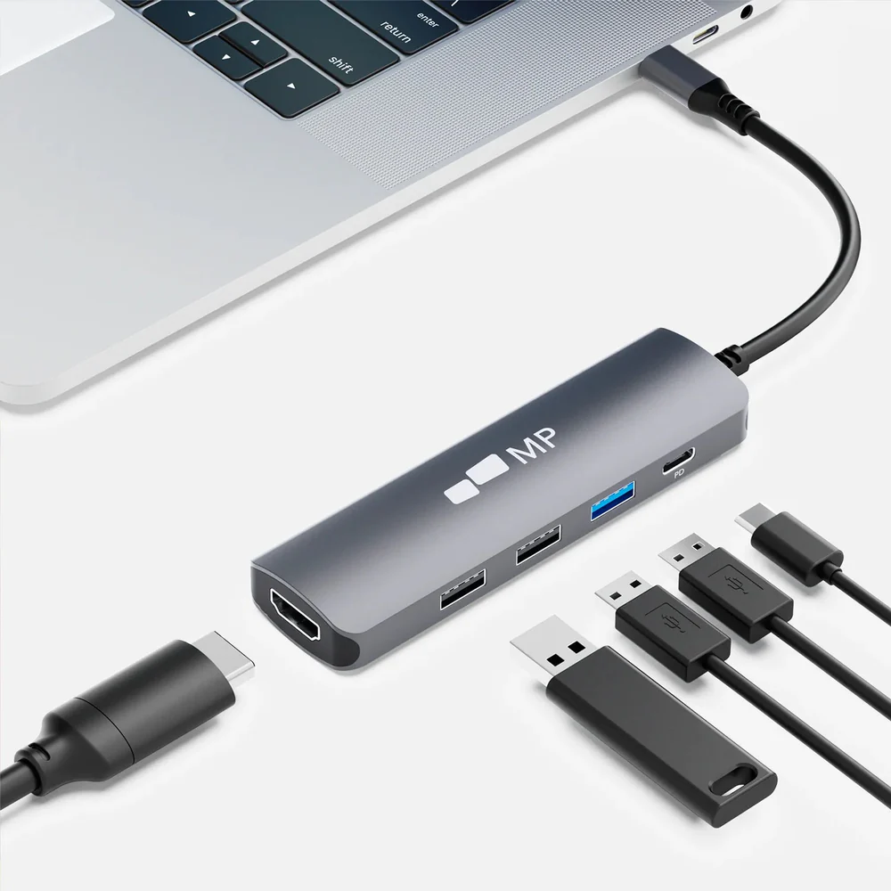 Mobile Pixels 104-1003P01 5 in 1 USB C Dongle Retail