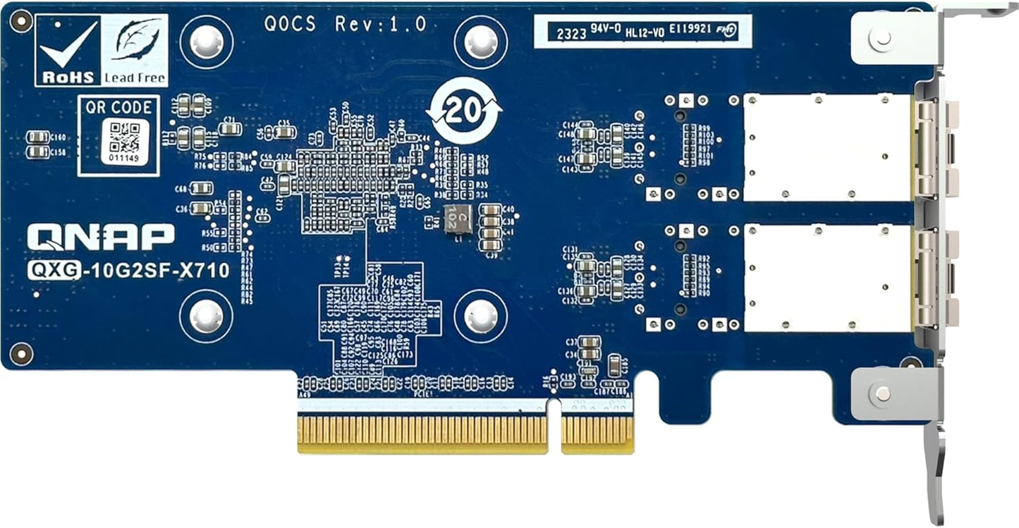 QNAP QXG-10G2SF-X710 Dual-port SFP+ 10GbE Network Expansion Card