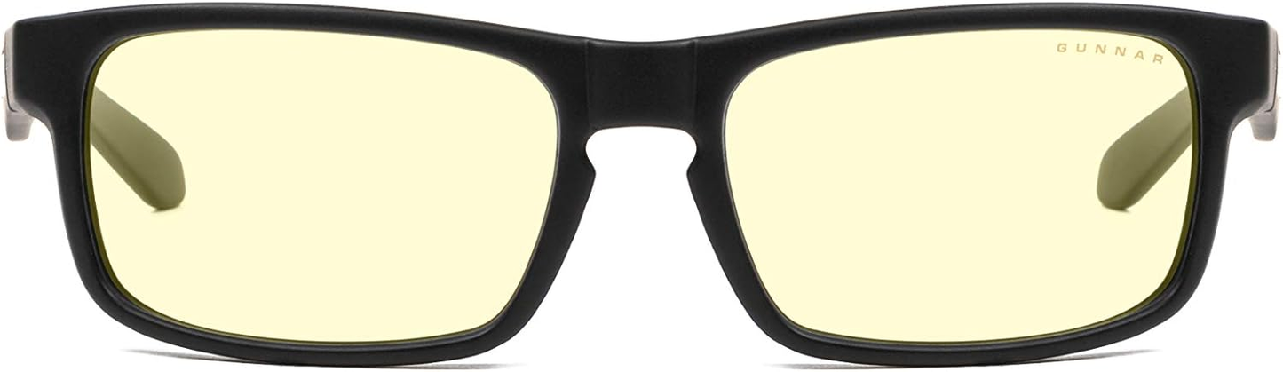 Gunnar Optiks ENI-00101 ENIGMA onyx FRAME amber LENS