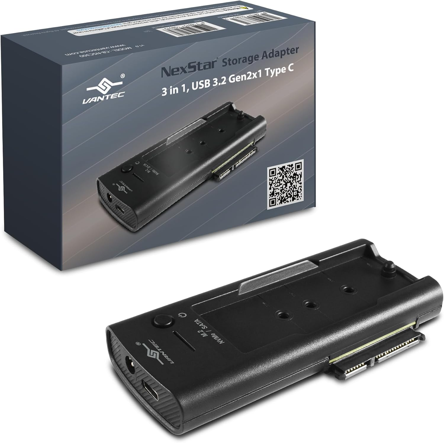Vantec CB-NSC300 NexStar Storage Adapter 3 in 1 USB 3.2 Gen2x1 Type C