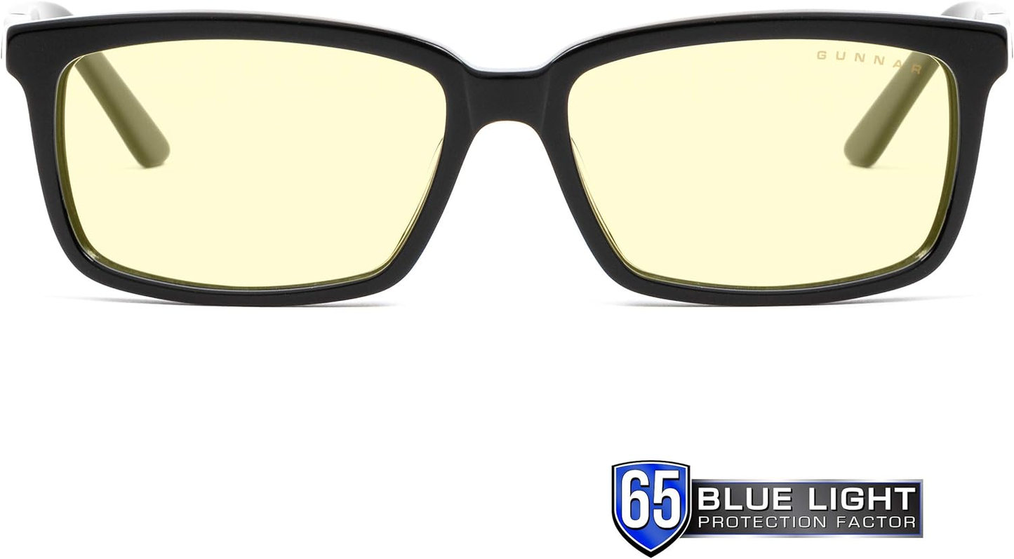 Gunnar Optiks HAU-00101-1.5 Haus Onyx Amber Reader+1.50