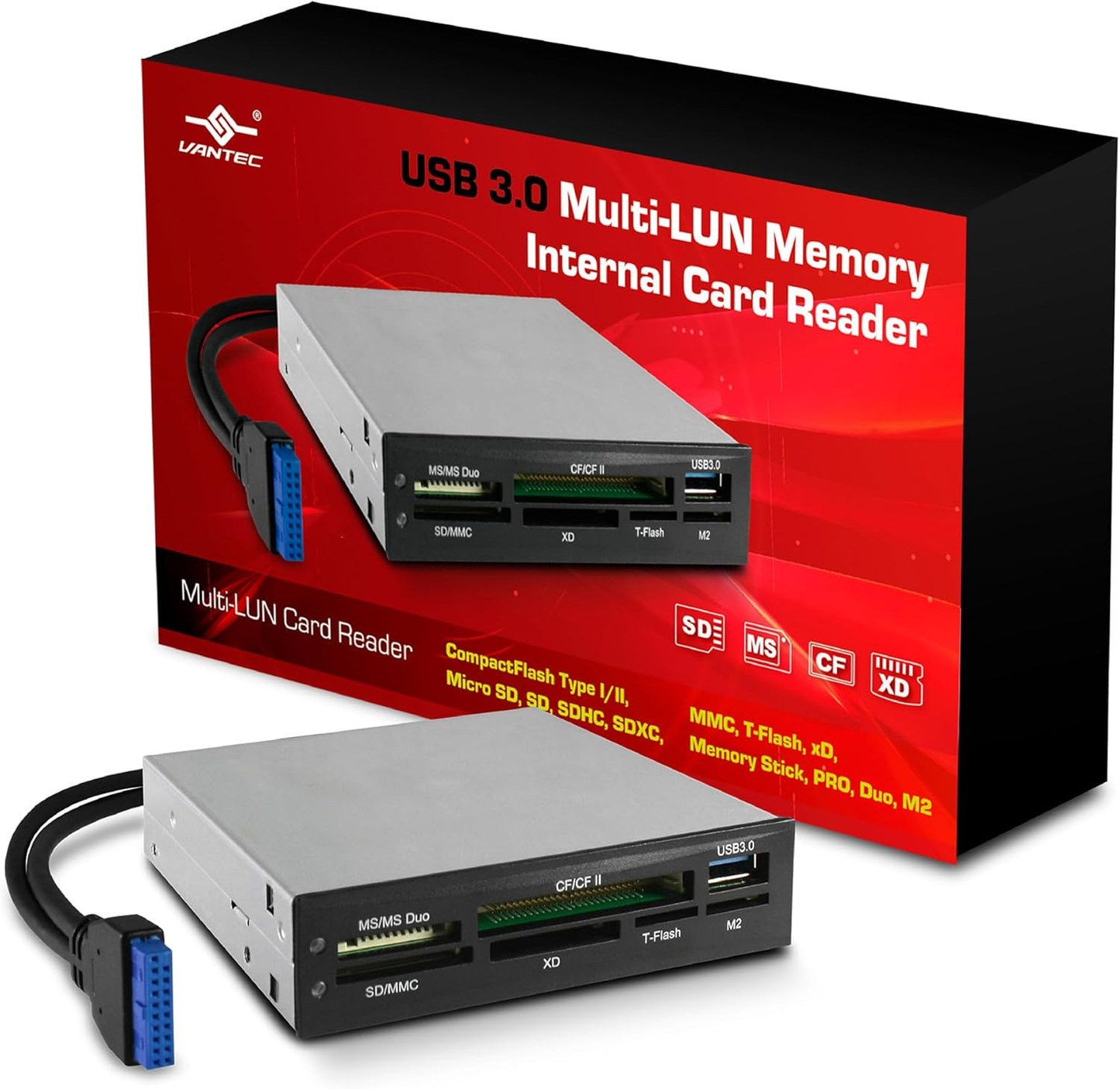 Vantec UGT-CR940 USB 3.0 Multi-LUN Memory Internal Card reader