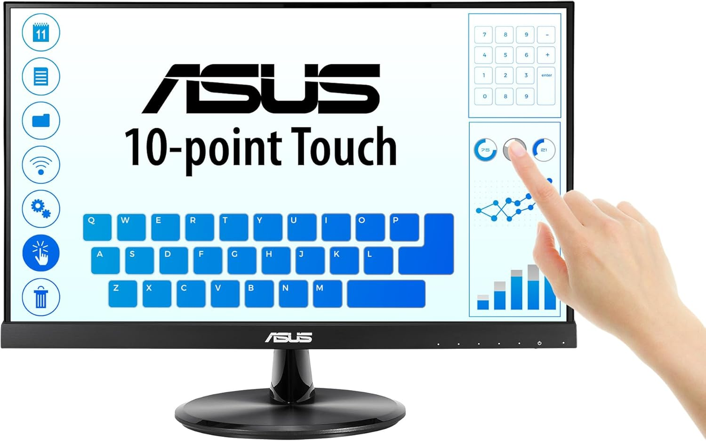 ASUS VT229H 21.5 FHD 10point touch 1920x1080 1000:1 5ms HDMI D-Sub Speaker