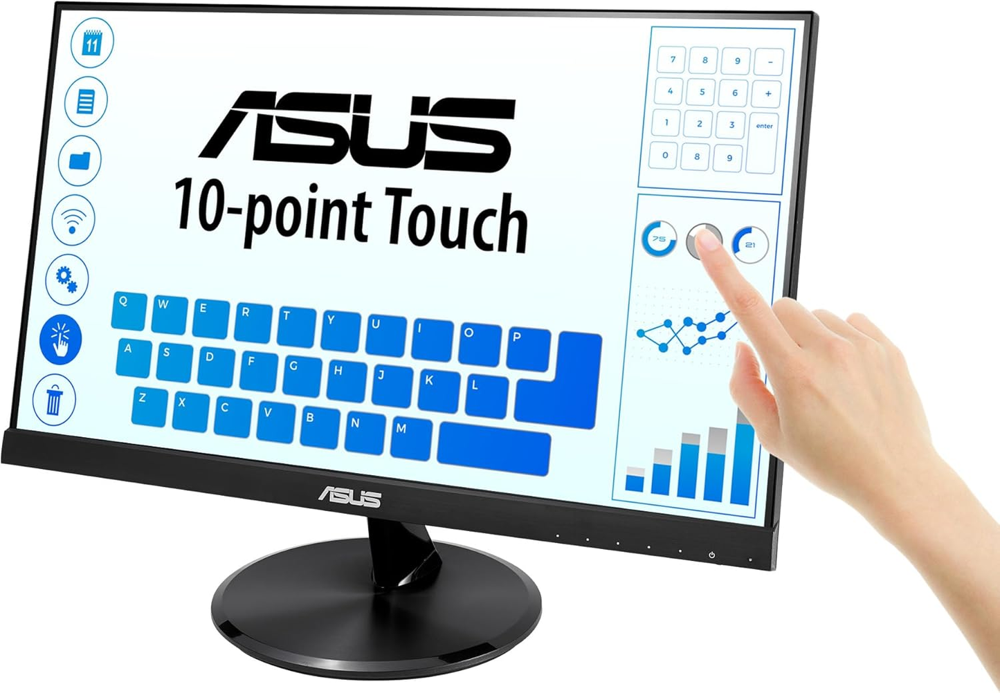 ASUS VT229H 21.5 FHD 10point touch 1920x1080 1000:1 5ms HDMI D-Sub Speaker