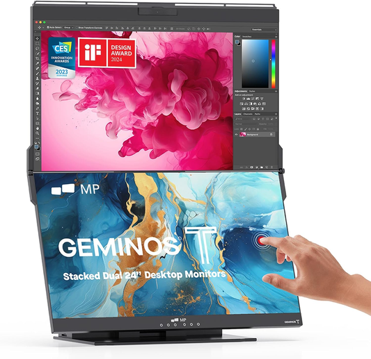 Mobile Pixels 116-1001P03 24 Geminos T FullHD Dual-Stacked Monitors