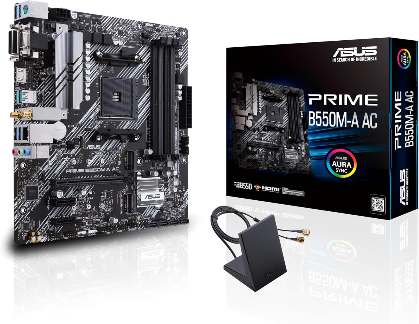 ASUS PRIME B550M-A AC AMD B550 AM4 Max.128GB DDR4 PCIe mATX
