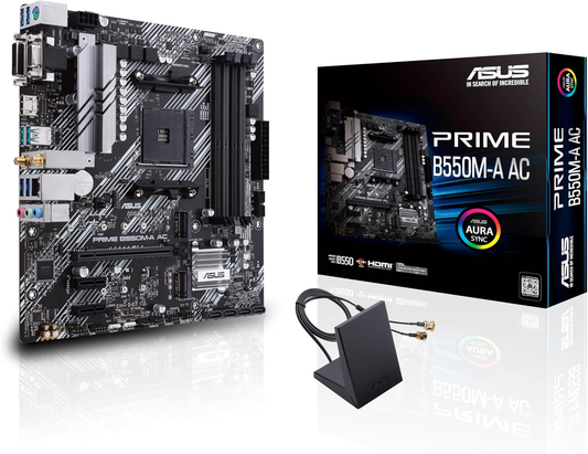 ASUS PRIME B550M-A AC AMD B550 AM4 Max.128GB DDR4 PCIe mATX