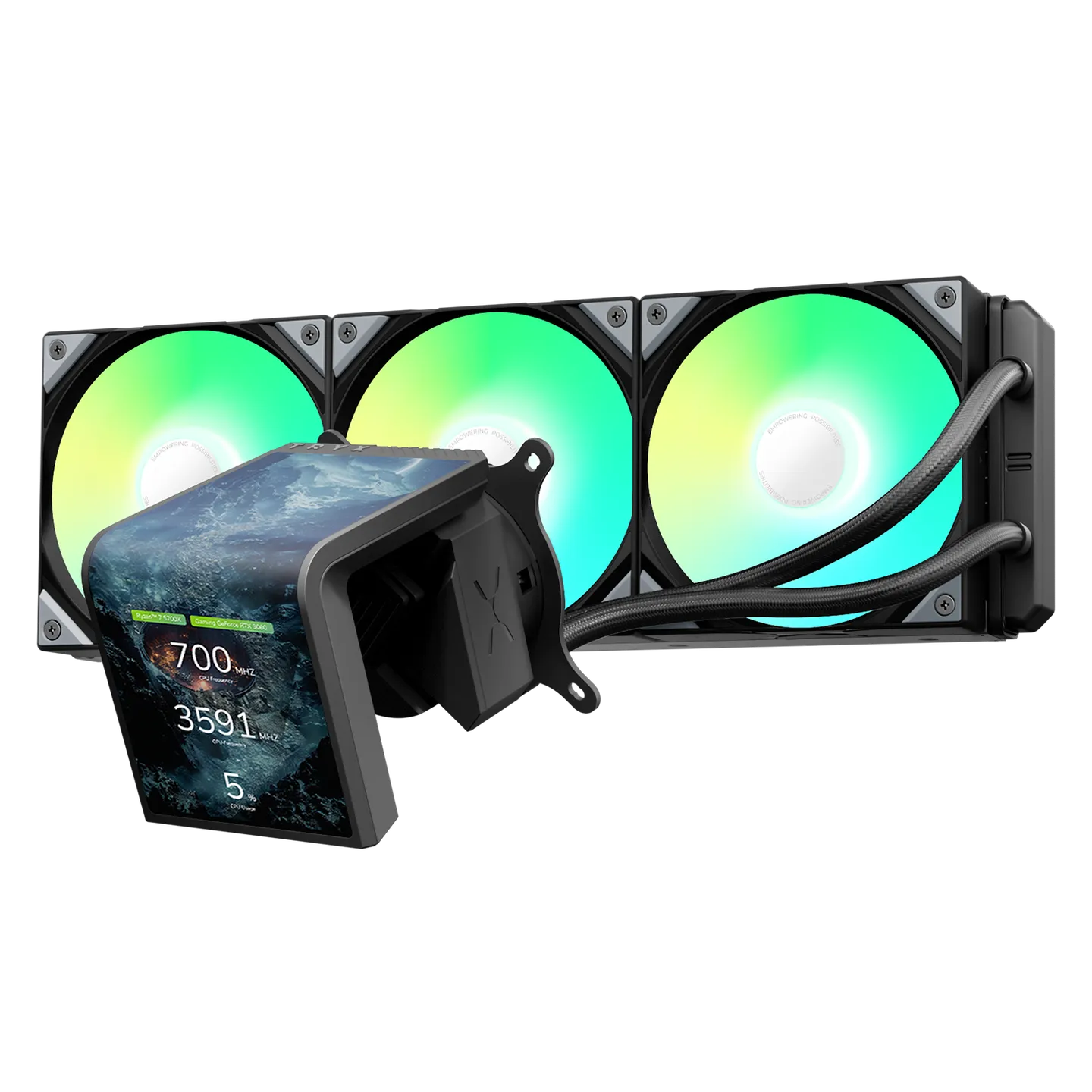 TRYX L-P360L-DM0M-SSK PANORAMA SE 360 w o fan SI Edition AIO Cooler Black