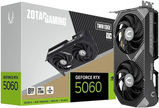 ZOTAC ZT-B50600H-10A GeForce RTX 5060 Twin Edge OC 8GB GDDR7 128bit