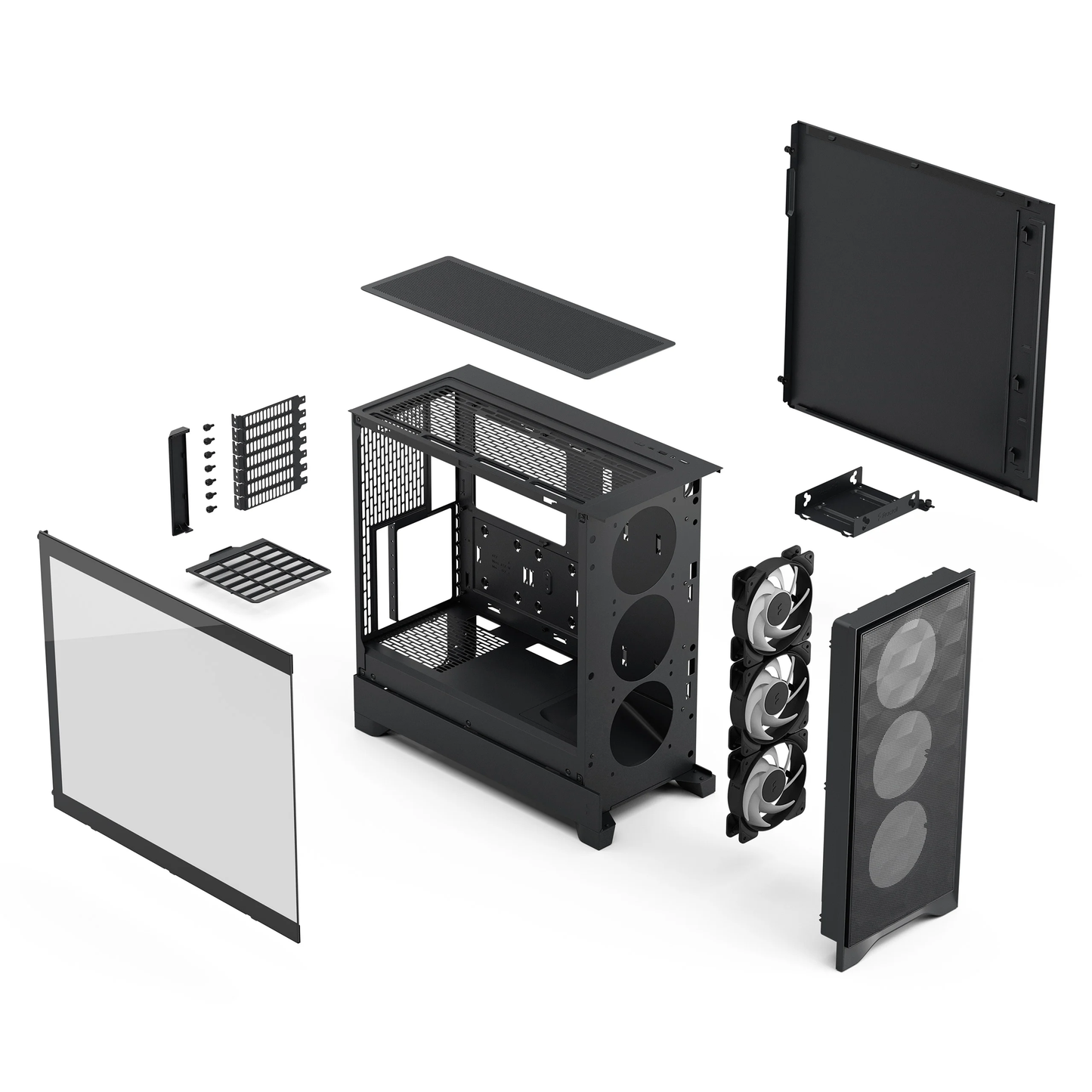 Fractal Design FD-C-POA2A-03 Pop 2 Air Black RGB TG ATX Mid Tower