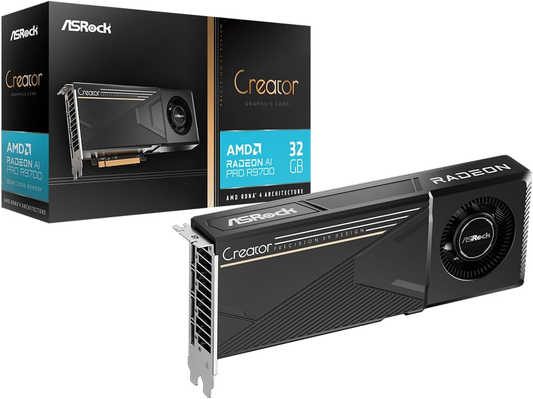 ASRock R9700 CT 32G Radeon AI PRO R9700 Creator 32GB 32G GDDR6 256B
