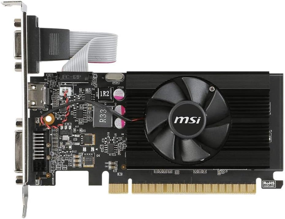 MSI GT 710 2GD3 LP GT710 2G DDR3 OC 64B DL-DVID HDMI D-Sub