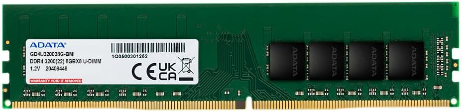Adata AD4U320016G22-SGN 16GB DDR4 3200Mhz UDIMM Single Tray