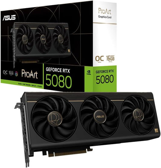 ASUS PROART-RTX5080-O16G GeForce RTX 5080 OC 16GB GDDR7 256bit PCIE