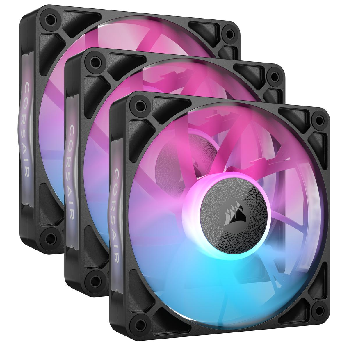 Corsair CO-9051018-WW iCUE LINK RX120 RGB 120mm PWM Fan Triple Starter Kit