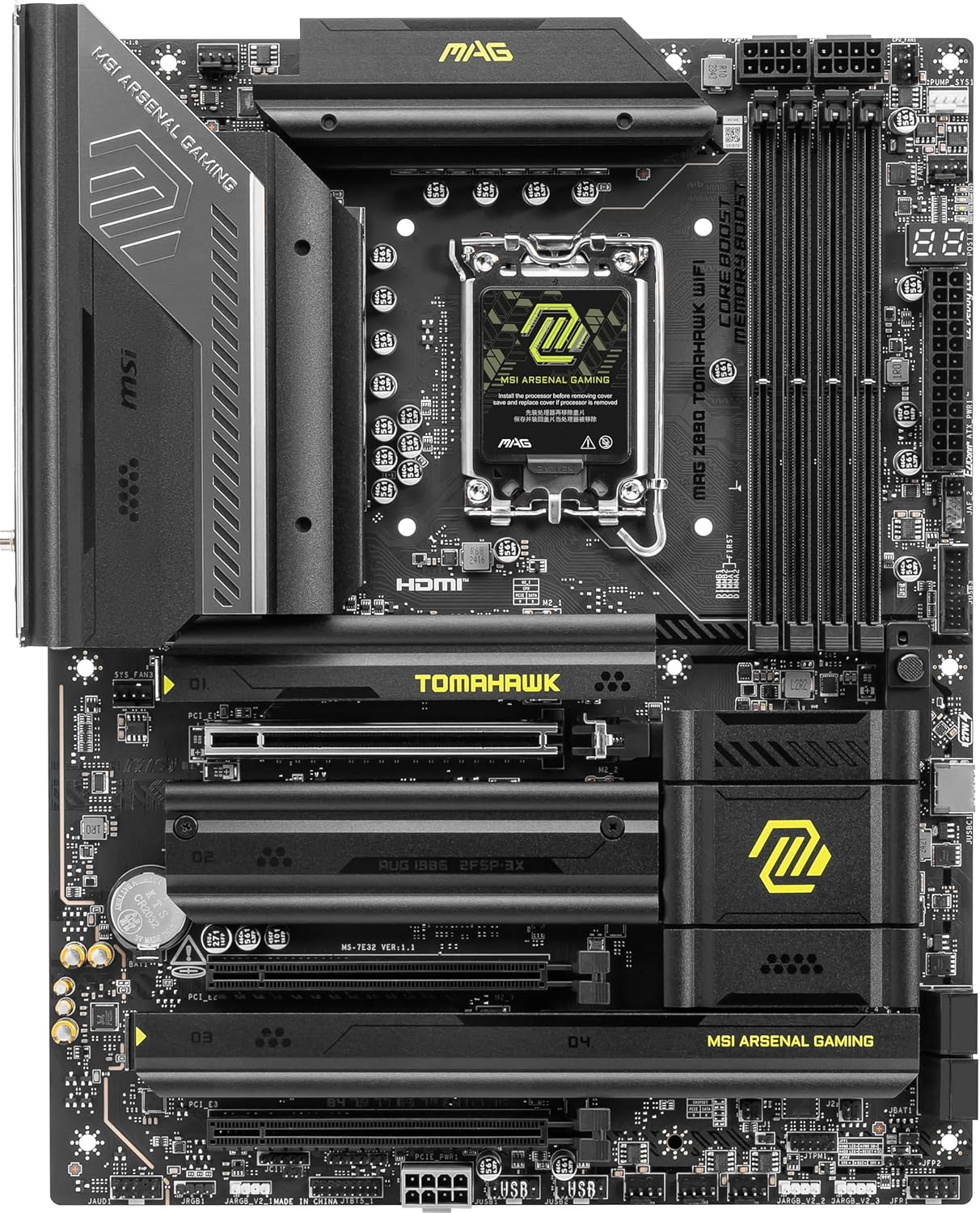 MSI MAG Z890 TOMAHAWK WIFI II Z890 LGA1851 Max.256GB DDR5 ATX