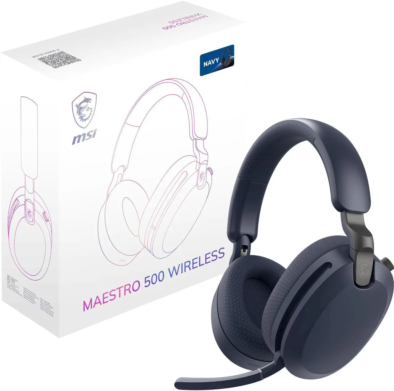 MSI MAESTRO 500 W NAVY Wired USB-C to A with Microphone