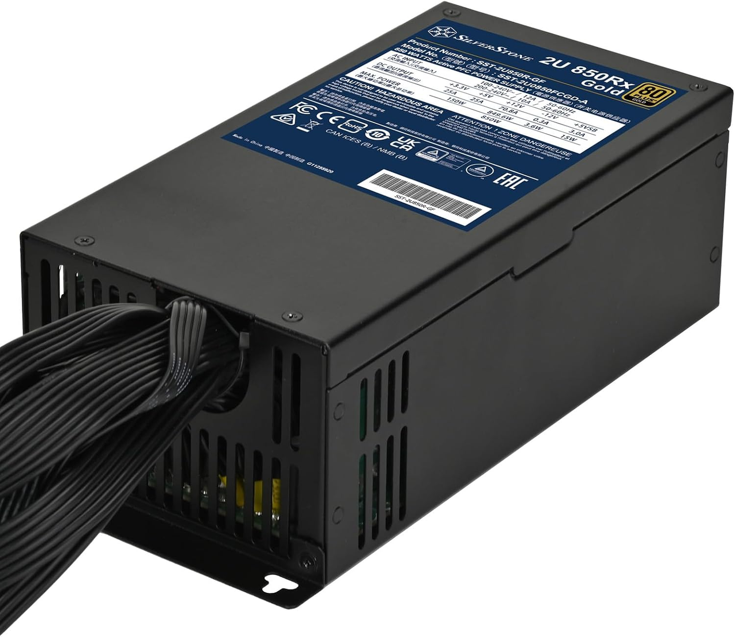 Silverstone 2U850R-GF 850W 80+ Gold 2U Single form factor 60mm Fan ATX