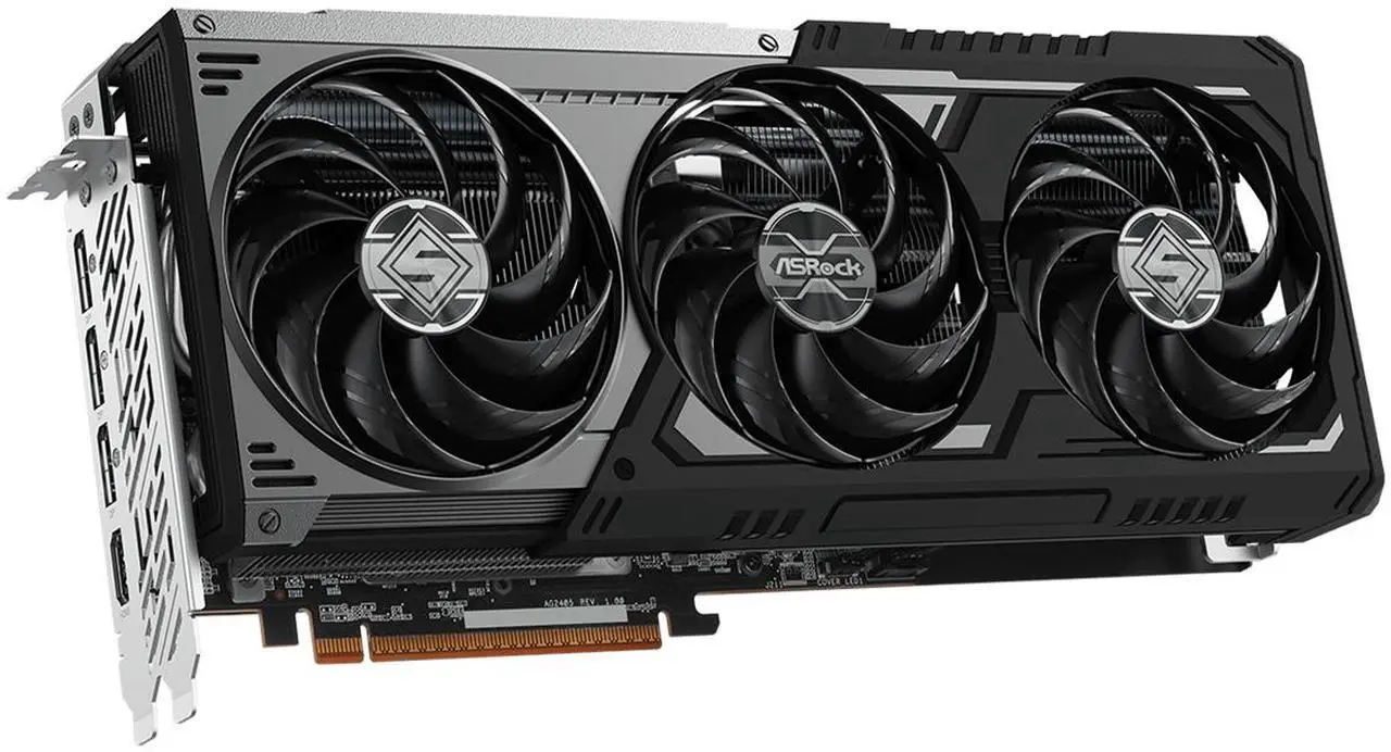ASRock RX9070GRE SLD 12GO Radeon RX 9070 GRE Steel Legend Dark 12GB OC