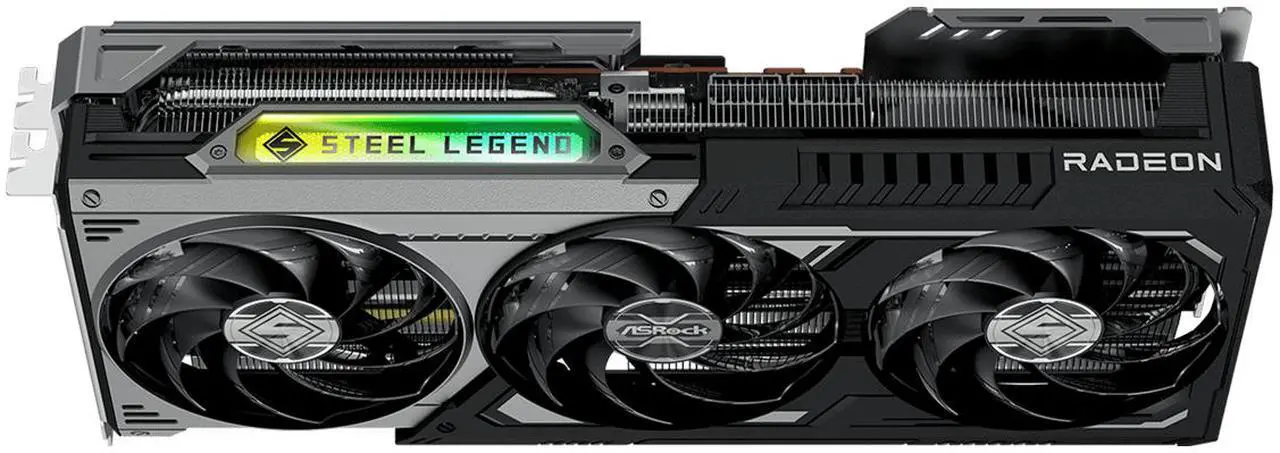 ASRock RX9070GRE SLD 12GO Radeon RX 9070 GRE Steel Legend Dark 12GB OC