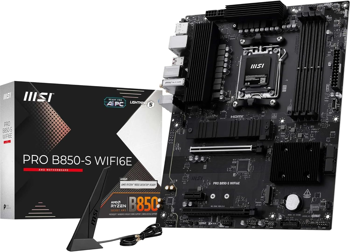 MSI PRO B850-VC EVO WIFI6E B850 AM5 Max.256GB DDR5 mATX Bulk Pack