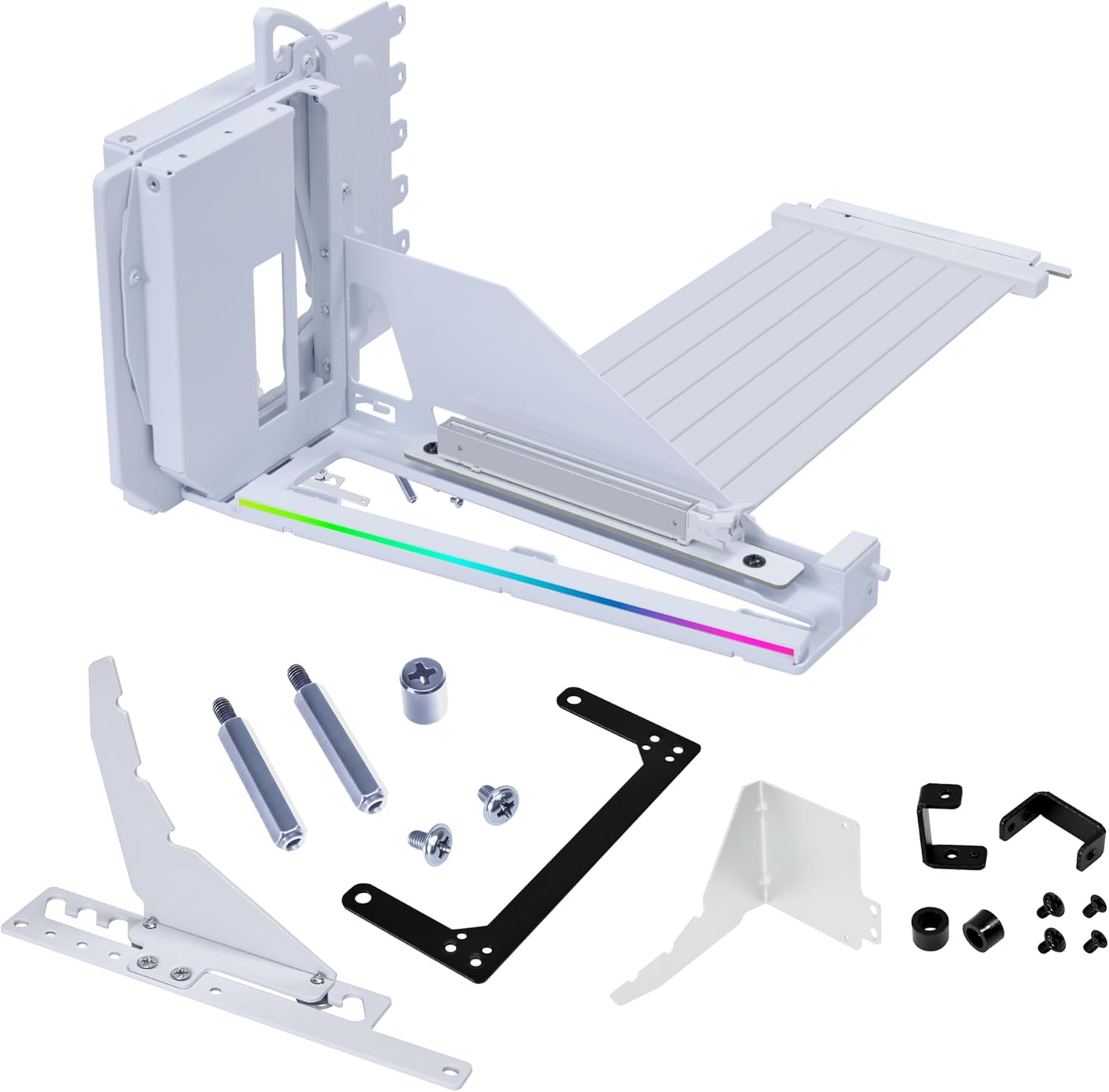 Lian-Li VG4-5-V4W Universal 4-Slots Vertical GPU kit with Gen 5 riser White