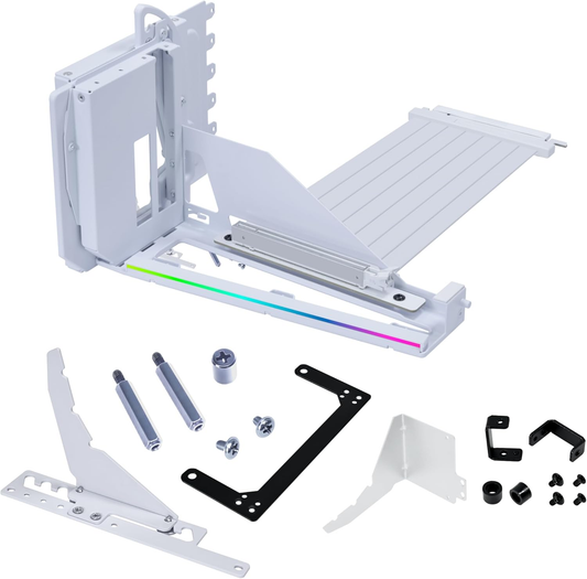 Lian-Li VG4-5-V4W Universal 4-Slots Vertical GPU kit with Gen 5 riser White