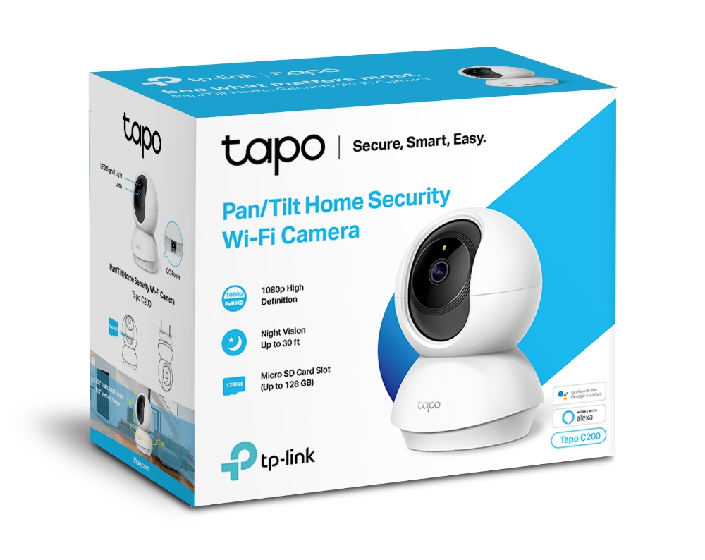 TP-Link Tapo C200 Pan Tilt Home Security Wi-Fi Camera 1080p