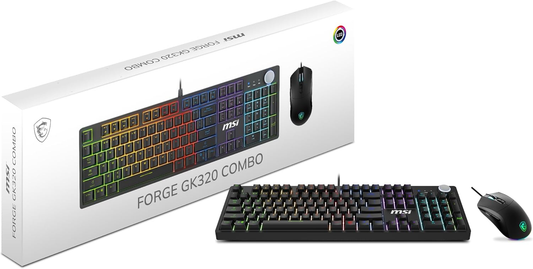 MSI FORGE GK320 COMBO RED US Full size Mechanical Red Switches