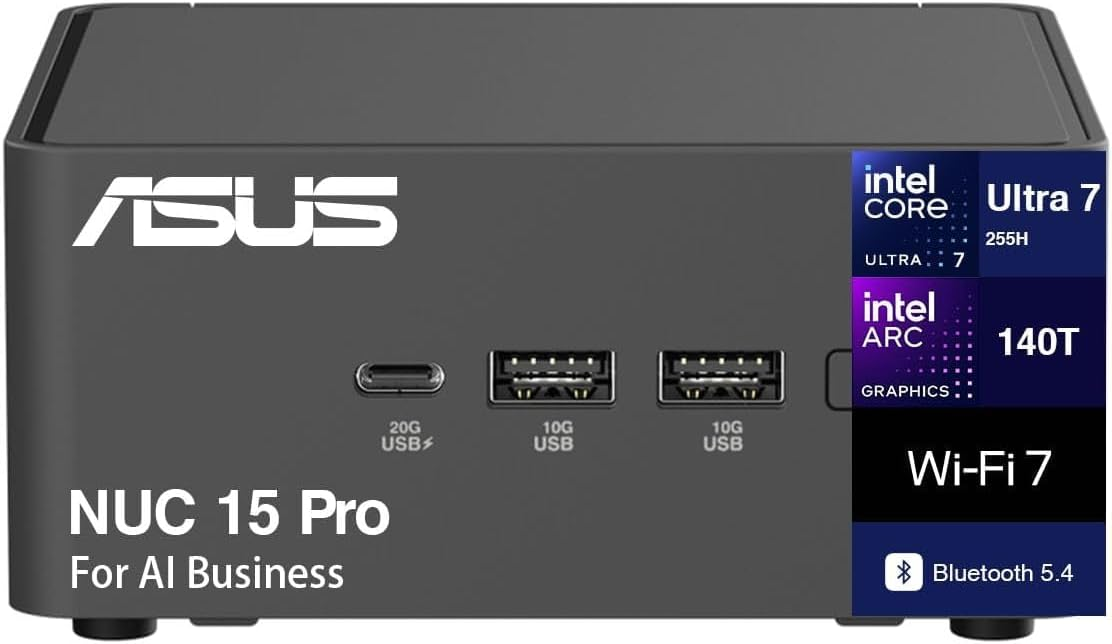ASUS RNUC15CRHU700001 NUC 15 PRO Ultra7 255H Arc140T No RAM SSD OS