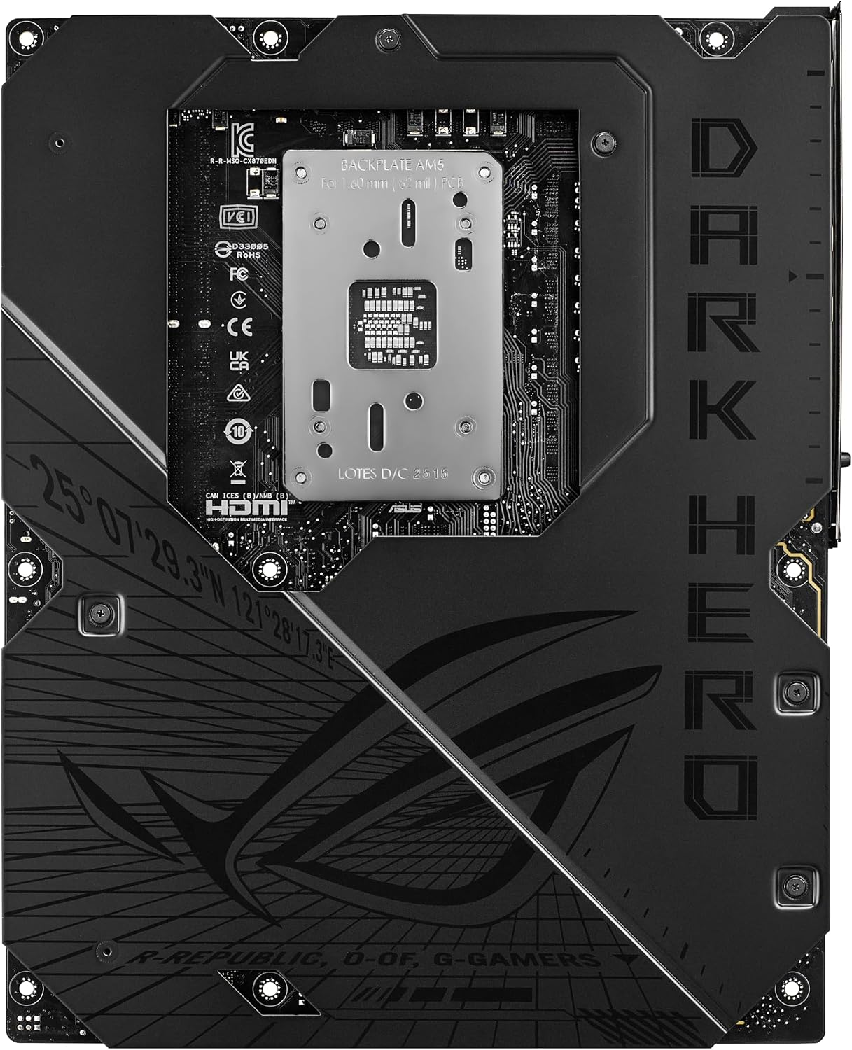 ASUS ROG CROSSHAIR X870E DARK HERO AMD X870E AM5 max.256GB DDR5 ATX