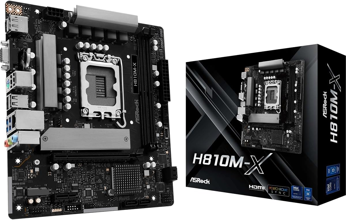 ASRock H810M-X WIFI H810 LGA1851 Max128GB DDR5 Micro ATX