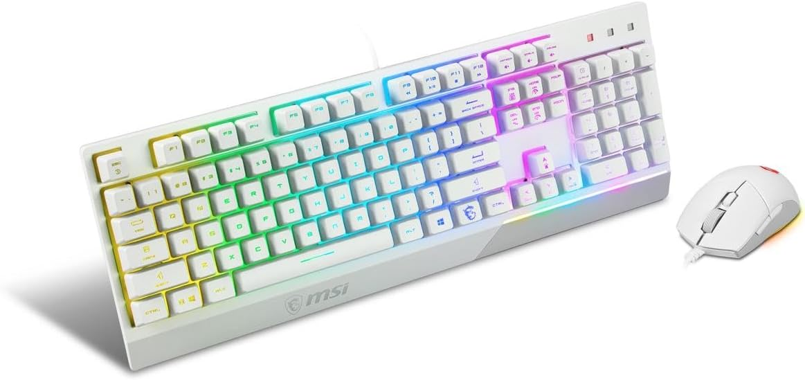 MSI VIGOR GK30 COMBO WHITE Keyboard and Mouse (GK30 White+GM11 White)