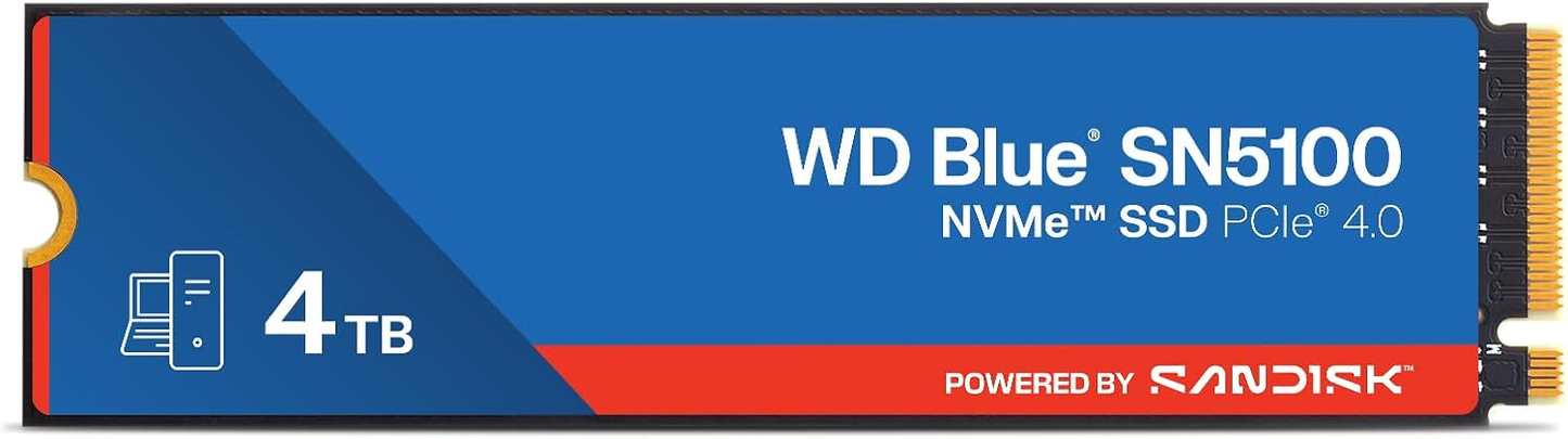 SanDisk WDS400T5B0E 4TB M.2 NVMe Blue SN5100 PCIe