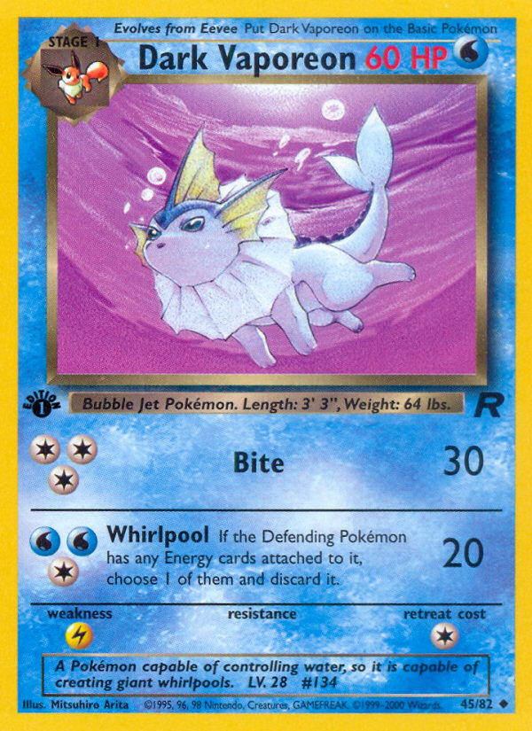 Dark Vaporeon [BASE5^UNL - 45]