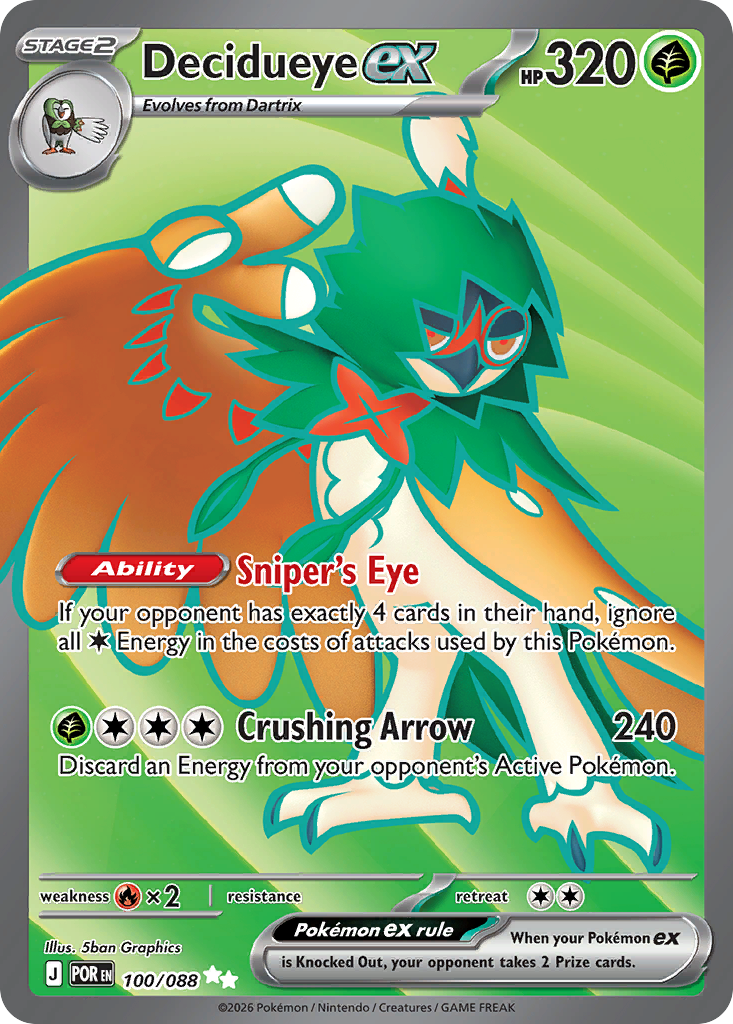 Decidueye ex [ME3 - 100]