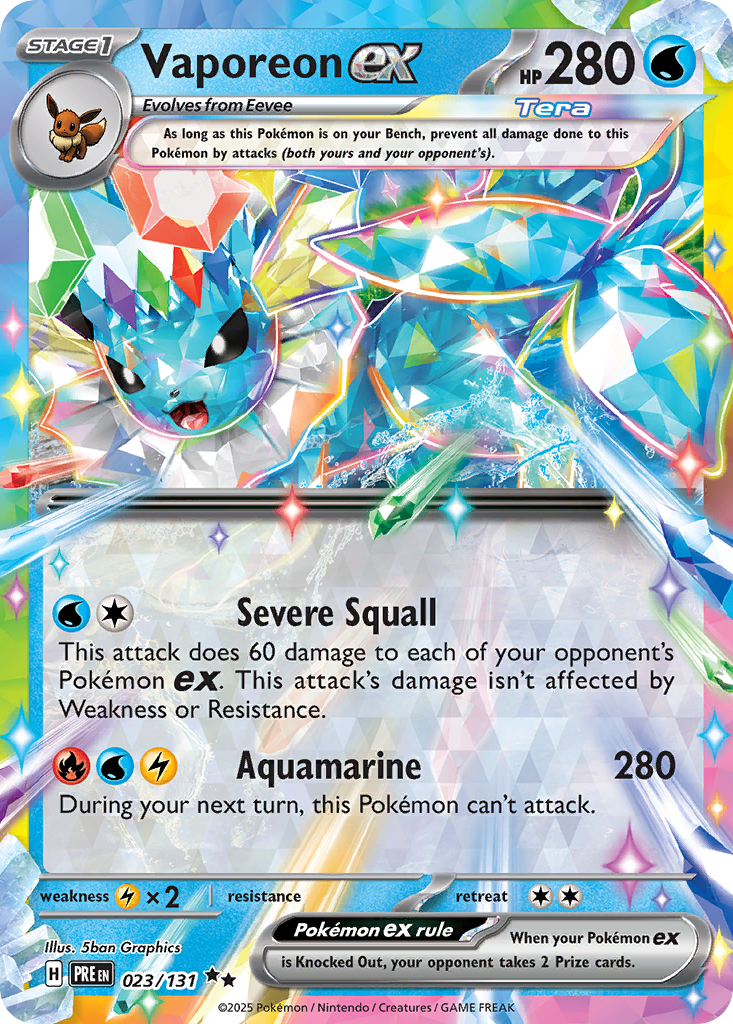 Vaporeon ex [SV8PT5 - 23]