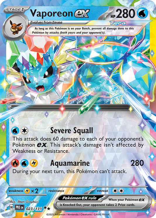 Vaporeon ex [SV8PT5 - 23]