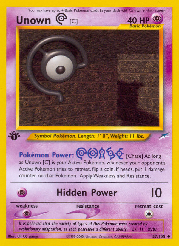 Unown [C] [NEO4 - 57]
