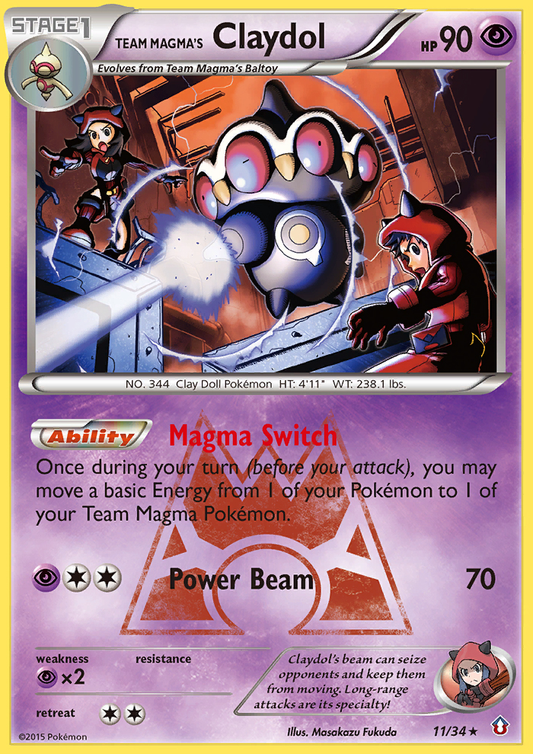 Team Magma's Claydol [DC1 - 11]