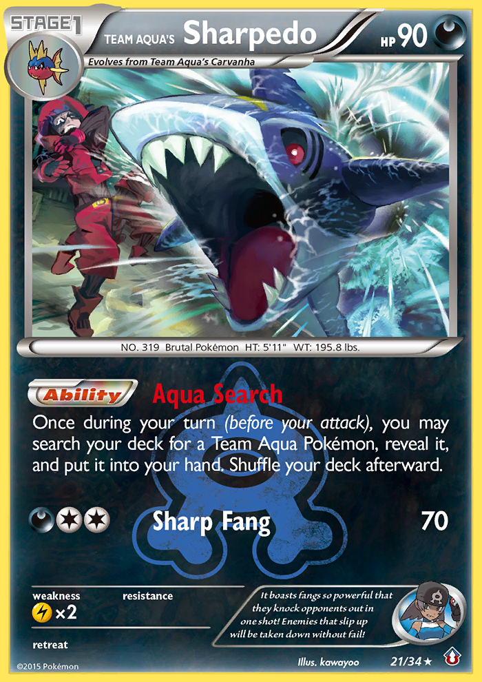 Team Aqua's Sharpedo [DC1 - 21]